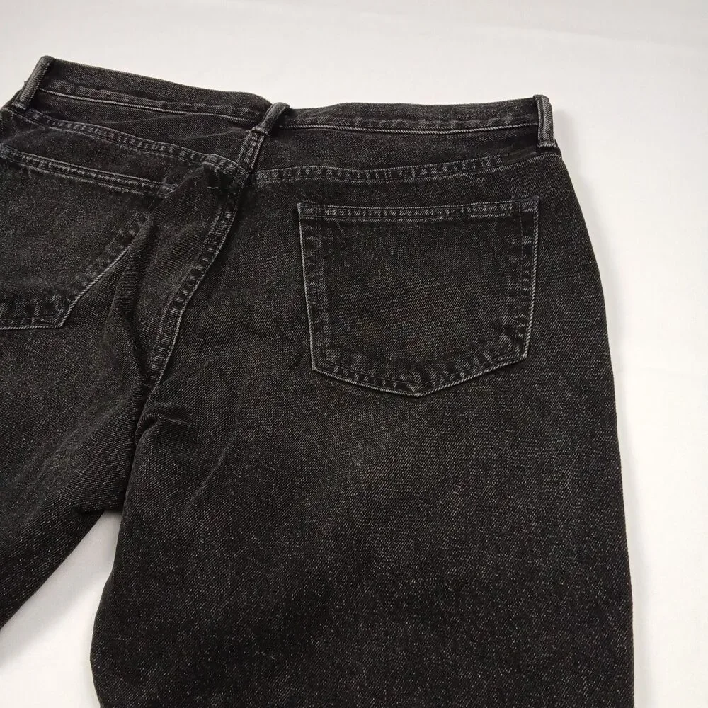 AYR Jeans Mens 34 x 32 The Normie Straight Leg Inky Black Premium Denim NWOT